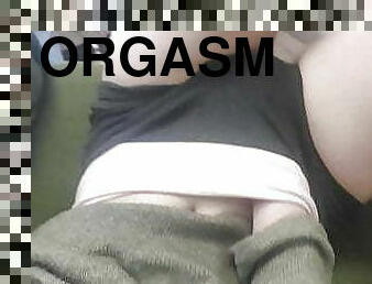 masturbation, orgasm, fitta-pussy, fingerknull, trosor, tight, holländsk, små-bröst