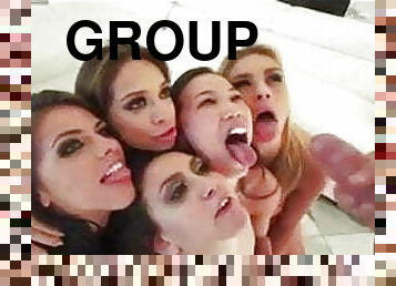 røv, udløsning, gruppesex-groupsex, rødhåret, blond, smuk, brunette