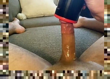 Big Dick Cums in Lelo Sex Toy POV