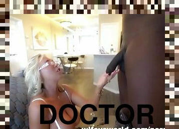 Doctor Wifey Fucks A Monster Cock And Swallows Cum