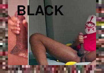 énorme, amateur, ejaculation-sur-le-corps, gay, black, pieds, ejaculation, solo, bite