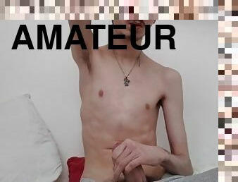 masturbation, amateur, ejaculation-sur-le-corps, énorme-bite, gay, branlette, secousses, européenne, euro, solo