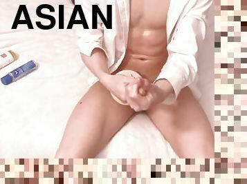 asiatisk, onani, amatør, anal, udløsning, bøsse, japans, maskiner, solo