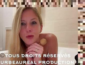 masturbation, amateur, anal, milf, jouet, française, double, blonde, solo, pénétrante