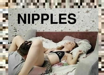 boyfriend licking my pussy and play with nipples to my trembling orgasm - Sunako_Kirishiki