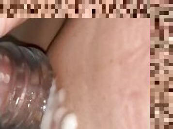 énorme, masturbation, amateur, ejaculation-sur-le-corps, énorme-bite, jouet, branlette, sale, ejaculation, solo