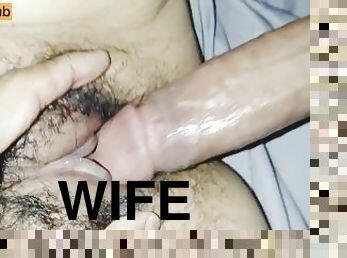 behåret, fisse-pussy, kone, amatør, kæmpestor-pik, milf, latiner, creampie, synsvinkel, realitet