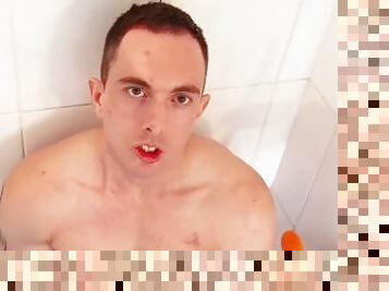 Fit sport guy let us to film him horney in a shower. Jack