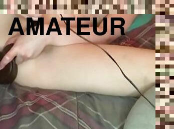 masturbation, amateur, jouet, gode, bout-a-bout, fétiche, solo, petits-seins