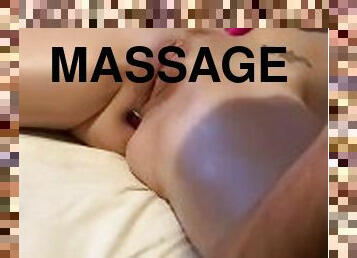 Oil massage but plug toys