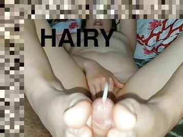 hårig, masturbation, fitta-pussy, amatör, avsugning, par, fötter, pov, sprut, naturlig