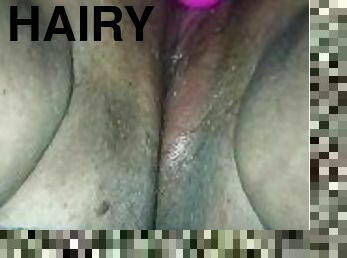SSBBW Fat Hairy Pussy squirt closeup