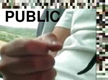 masturbation, public, amateur, ejaculation-sur-le-corps, secousses, ejaculation, bus, attrapée, exhibitionniste, ours