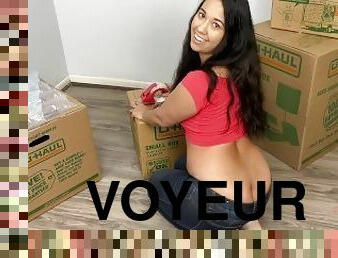 latina, kam, voyeur, fetisch, hosen