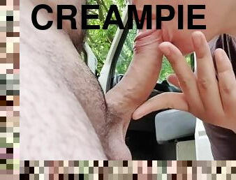 fet, gigantisk, publik, fitta-pussy, amatör, avsugning, creampie, bbw, pov, skog