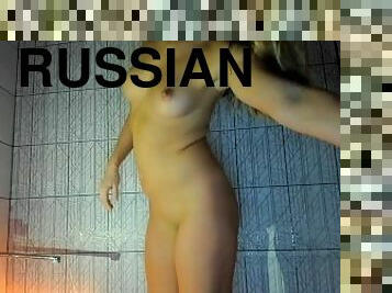 mandi, mastubasi, vagina-pussy, rusia, mainan, dicukur