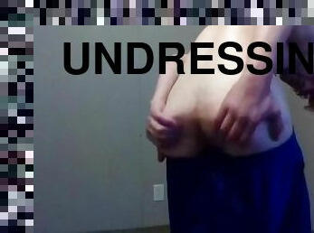 Trying Clothes Playing, Dressing And Undressing - Blue Silky Shorts pt 14