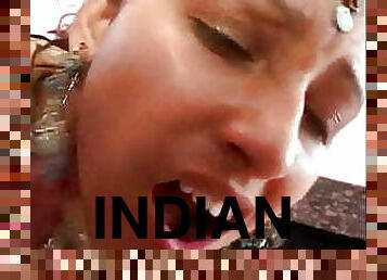 femme, ejaculation-sur-le-corps, indien, mari, pute