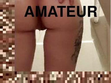 culo, bañando, masturbación, mayor, coño-pussy, amateur, babes, vieja, ducha, a-solas