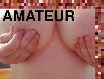 Amateur 1st time boobie play