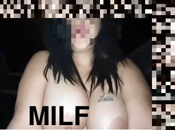 Thick Big Titty MILF riding thick dick after night out with friends. Hot slutty married MILF Fucked