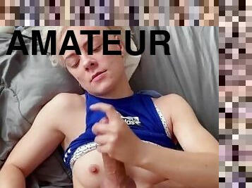 masturbation, amatör, cumshot, gigantisk-kuk, tonåring, porrstjärna, avrunkning, juckande, pov, ansiktssprut