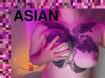 asiatique, baignade, amateur, belle-femme-ronde, blonde, webcam, solo, tatouage, petits-seins