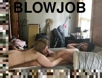 Woke Him Up with a Blowjob!