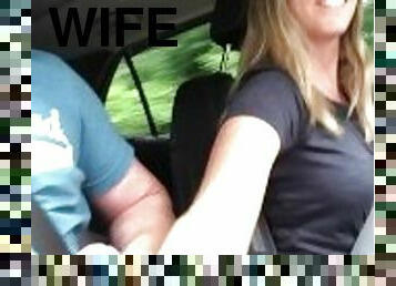 Giving A Handjob in the Car