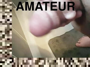 bad, masturbation, amatör, juckande, dusch, ensam