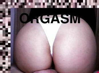 orgasm, strumpbyxor, cumshot, sprut, rumpa-butt