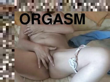 hårig, masturbation, gammal, orgasm, fitta-pussy, amatör, mogen, hemmagjord, latinska, mamma