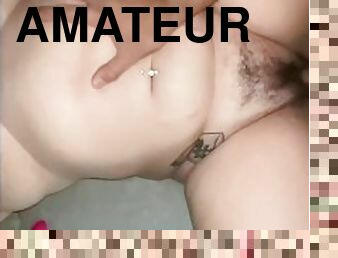 cul, gros-nichons, levrette, énorme, amateur, couple, belle-femme-ronde, joufflue