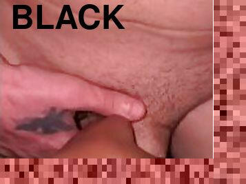 amateur, ejaculation-sur-le-corps, ébène, interracial, branlette, black, couple, point-de-vue, blanc