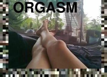 orgasm, amatör, massage, ensam