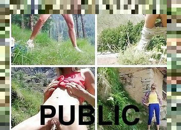 baignade, extrême, en-plein-air, pisser, public, compilation, culotte, ange, douche