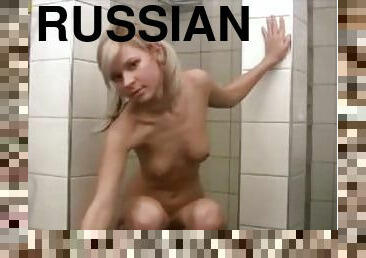 banhos, clitóris, masturbação, cona-pussy, russo, amador, adolescente, dedos, loira, engraçado