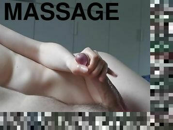 masturbation, avrunkning, massage, vacker