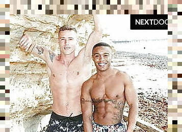Beach Bros Enjoy Each Other&#039;s Body! - NextDoorBuddies