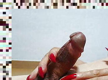 shemale porn niclo red longnail hot cock.