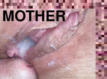 gammal, fitta-pussy, amatör, mogen, cumshot, mamma, creampie, sprut, mor, sperma