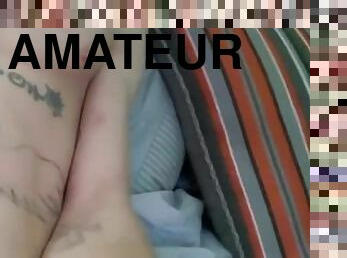 masturbation, amatör, cumshot, gigantisk-kuk, kåt, ensam, rakad, kuk