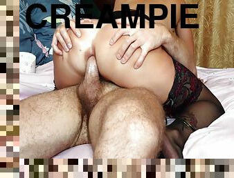 I Want You To Cum Inside My Ass - Anal Creampie Compilation 2020 - Badholequeen 8 Min