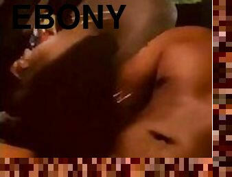 Ebony BBC public masturbation