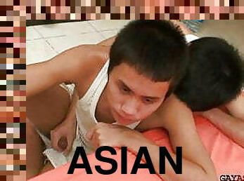 asiatisk, pissande, amatör, cumshot, gay, avrunkning, sprut, twink