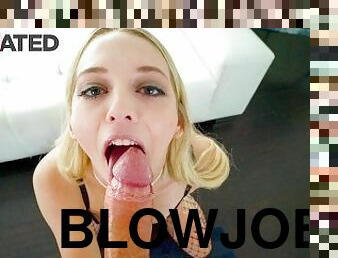 Throated - Blonde Cutie Gets A Rough Face Fuck