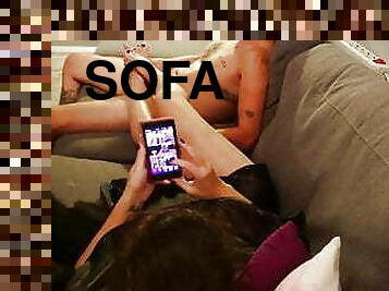 Sofa Footjob