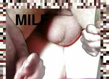 orgasm, milf, hardcore, mamma, avrunkning, blond, förnedring