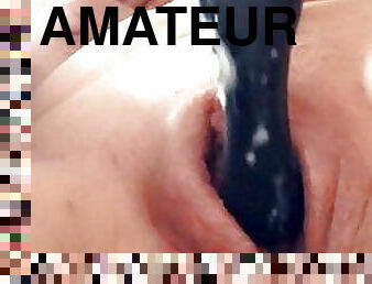 masturbation, fitta-pussy, amatör, milf, leksak, hemmagjord, europeisk, euro, close-up, vått