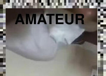 masturbation, amatör, gigantisk-kuk, ensam, kuk